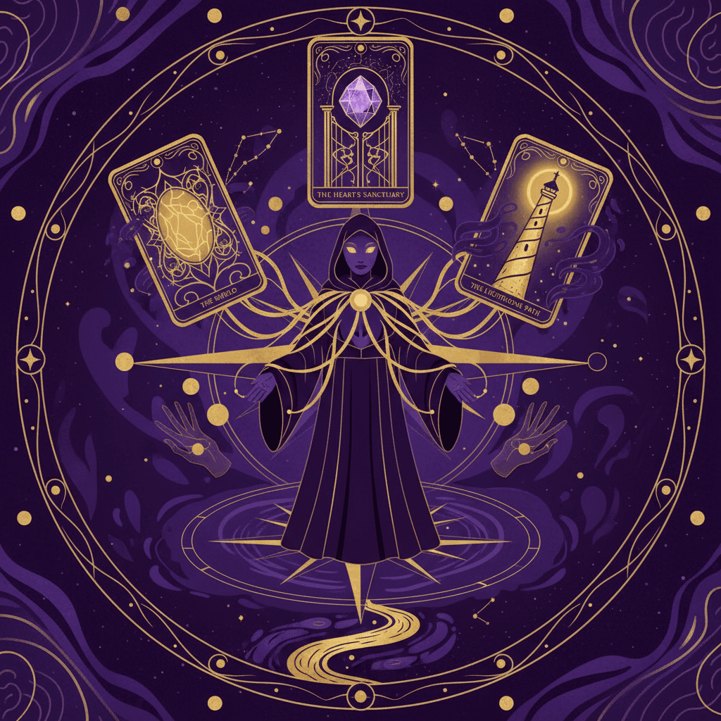 The Empath's Tarot Compass: Navigating Energetic Overwhelm and Cultivating Sacred Boundaries